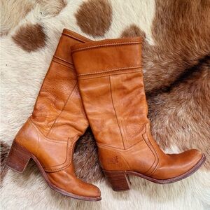 Frye Jane riding boots brown size 11 Vintage